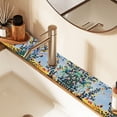 thumbnail image 2 of Yayeee Faucet Mat for Kitchen Sink 30" Diatomite Long Splash Guard Pad, Colorful Leaves, 2 of 7