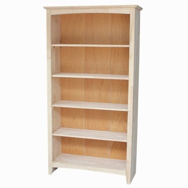 International Concepts Home Accents Unfinished 60" Shaker Bookcase