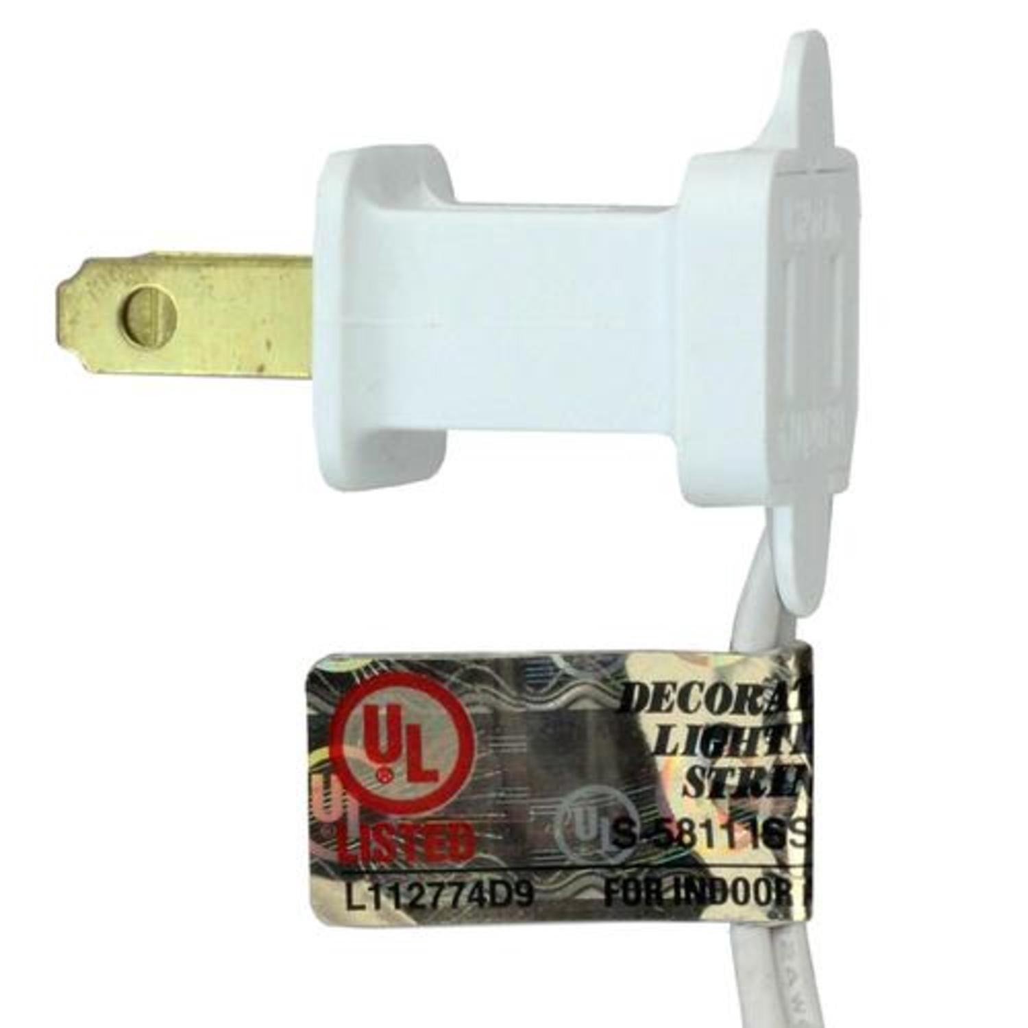 100ct Warm White LED Wide Angle Christmas Light Set For Light Curtain White Wire