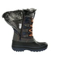 thumbnail image 4 of Dream Pairs Kids Boys & Girls Snow Boots Insulated Waterproof Winter Snow Boots KRIVER-1 NAVY/GREY/ORANGE Size 3, 4 of 5