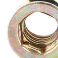 thumbnail image 3 of M Buder Tuercas De Inserción Para Madera Acero Al Carbono Galvanizado Cabeza Hexagonal Fijación Muebles Carpintería Conector Roscado Resistente Al Óxido Talla M8*13mm Paquete 20 Piezas, 3 of 9