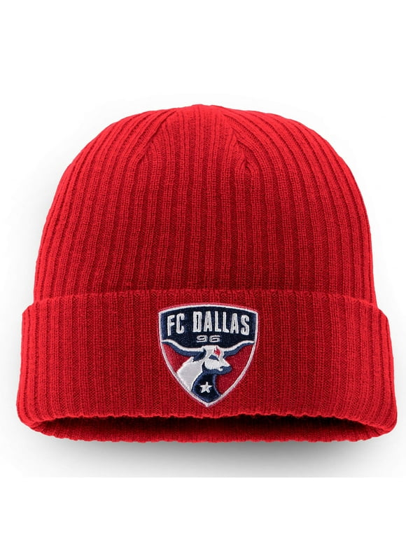 Men's Fanatics Branded Red FC Dallas Core Cuffed Knit Hat - OSFA