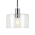 thumbnail image 3 of Henn & Hart PD0098 Henri Polished Nickel & Clear Glass Pendant, 3 of 6