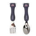 thumbnail image 1 of Cartoon Fork Spoon, Cute Stainless Steel Tools for Kids Safe Dining Set with Cutlery Box Portable Tableware for Children, 1 of 7