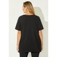 thumbnail image 2 of Catherines Women's Plus Size Placement Print Tee, 2 of 6