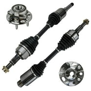 Detroit Axle - Power Steering Rack and Pinion + Front Wheel Hub Bearing ...