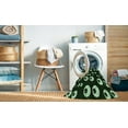 thumbnail image 2 of Ahgly Company Machine Washable Indoor Square Transitional Night Black Area Rugs, 4' Square, 2 of 7