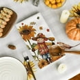 thumbnail image 4 of SM-XLHN Scarecrow Pumpkin Fall Kitchen Towels Dish Towels, 18x26 Inch Farmhouse Sunflower Thanksgiving Decoration Hand Towels Set of 4, 4 of 6