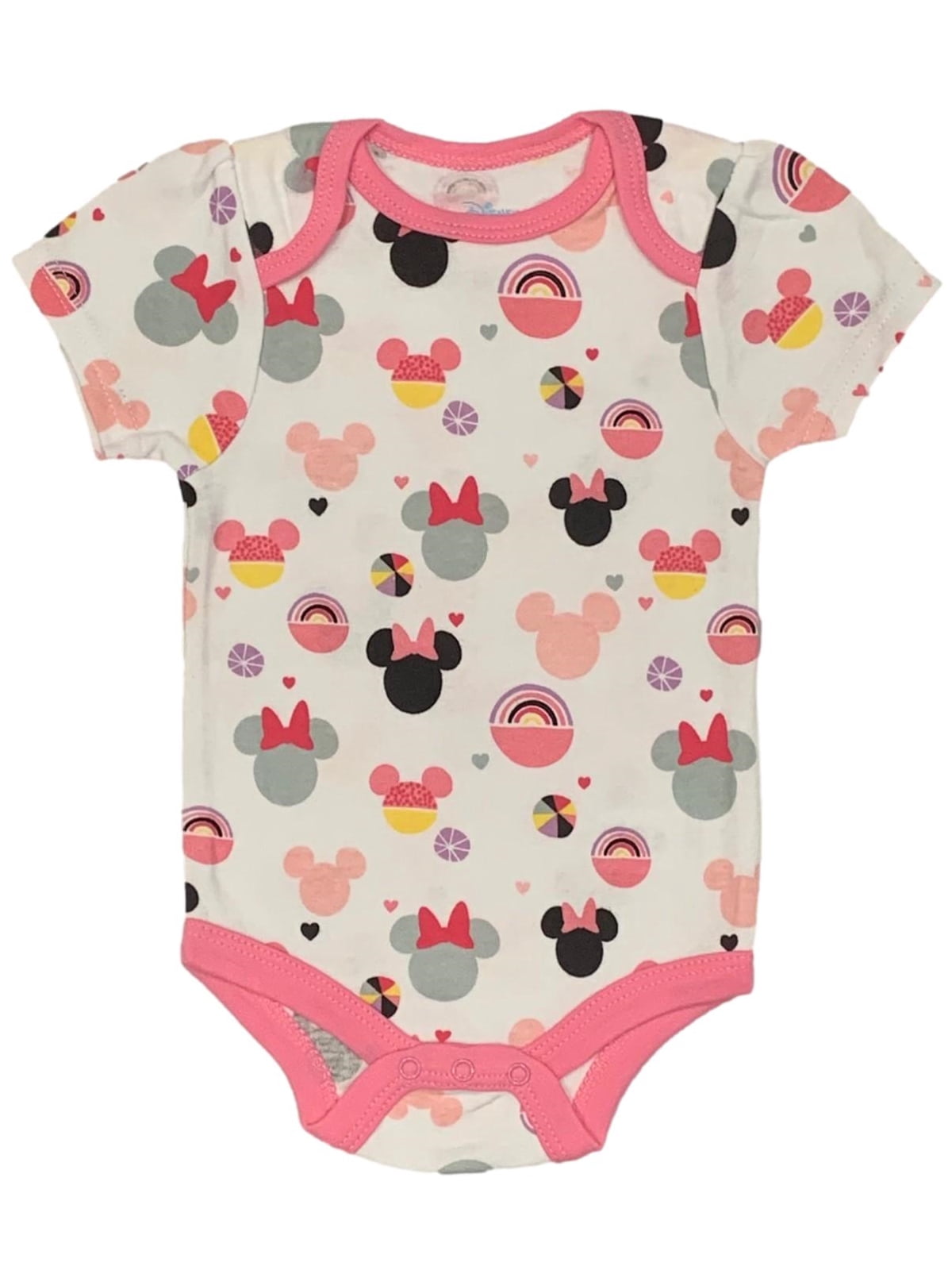 Disney Minnie Mouse 3 Pack Bodysuit Set (Baby Girls)