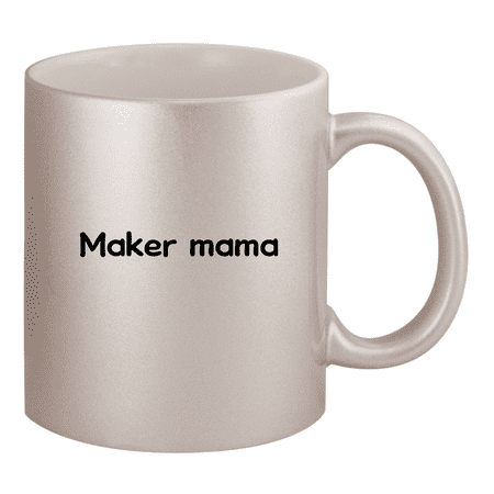 

Maker Mama - 11oz Ceramic Silver Coffee Mug
