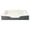 Grey, variant on Vibrant Life Orthopedic Bolster Bed for Dogs, Machine Washable Cover, Blue, 48" x 35"