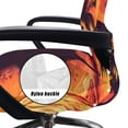 thumbnail image 5 of HELLHERO Hawaii Beach Print Computer Office Chair Protector Dustproof High Back Office Chair Cover Elastic Spandex Gaming Chairs Cover Orange, 5 of 7