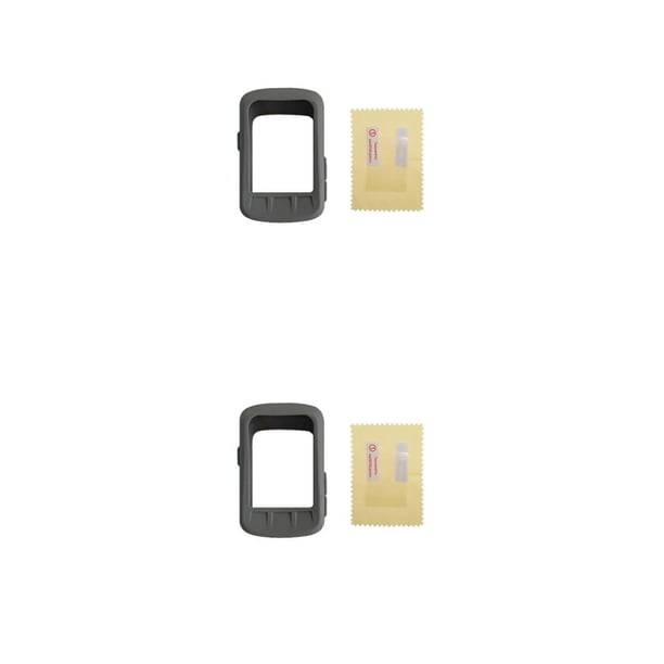 Greeniant Funda protectora para ordenador de bicicleta, a prueba de polvo, impermeable, compacta, para cronómetro, Protector de pantalla a Gris 2piezas