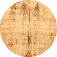 thumbnail image 1 of Ahgly Company Indoor Round Abstract Orange Modern Area Rugs, 8' Round, 1 of 4