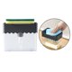thumbnail image 3 of de jabón Caja de almacenamiento de soporte de esponja Caja de almacenamiento de jabón de de baño de limpieza Gris Macarena Dispensador de bomba de jabón, 3 of 8