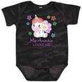 thumbnail image 3 of Inktastic My Auntie Loves Me- cute unicorn Boys or Girls Baby Bodysuit, 3 of 5