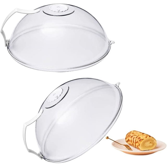Piezas Tapa para Microondas con Asa, Tapa para Alimentos para Microondas, Tapa para Microondas, Tapa para Microondas, A Prueba de Salpicaduras de Microondas, para Frutas y Verduras