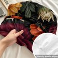thumbnail image 4 of King Size Fitted Sheet Set - Boho Floral 3 Piece Bedding Sets 16" Deep Pocket Fitted Sheet with 2 Pillowcases, Vintage Blossom Dahlias Rose Rustic Plants Brushed Microfiber Hotel Luxury Bed Sheets, 4 of 9