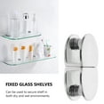 thumbnail image 2 of MasteelfCA 4Pcs Aluminium Glass Clamps Furniture Glass Brackets Glass Shelf Fixing Clips, 2 of 8