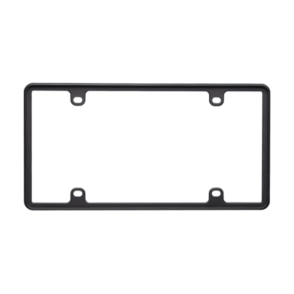 Auto Drive Black Plastic Perimeter License Plate Frame