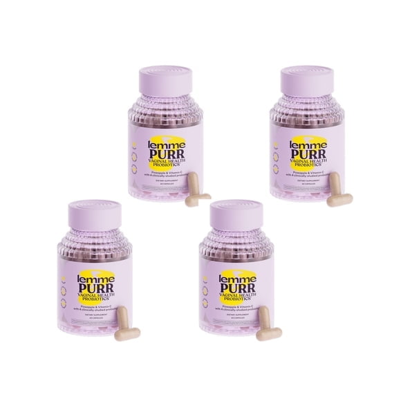Purr Probiótico vaginal para mujeres, equilibrio del pH y salud urinaria, 63 cápsulas vegetales