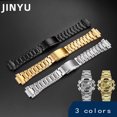 thumbnail image 4 of Correa de reloj de acero inoxidable de 16 mm, pulsera plateada para accesorios de reloj G-Shock GM110 GM-110B GM-110G, 4 of 5