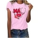thumbnail image 1 of Camisetas con estampado de letras y cuello redondo de verano para mujer, blusas femeninas cómodas y elegantes, Tops OAVQHLG3B Store  lin121212, 1 of 5