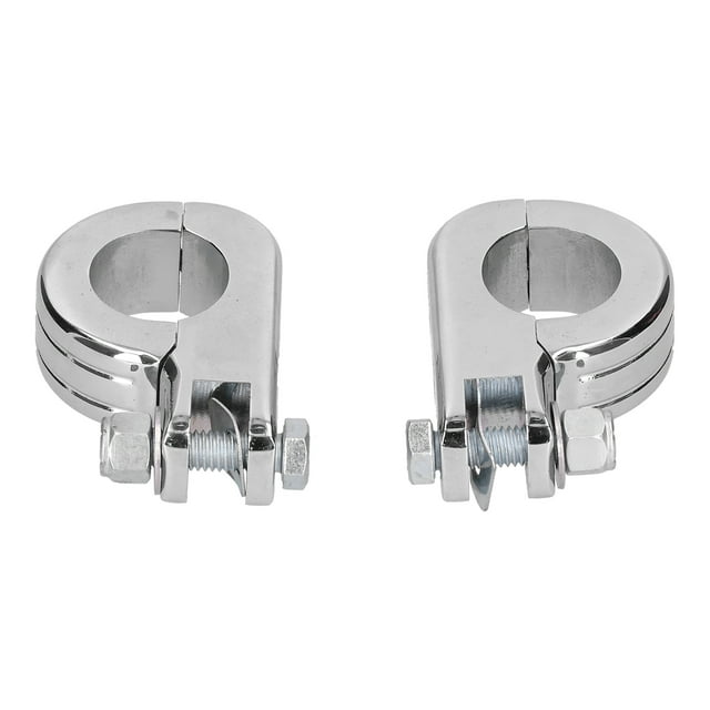 2 piezas de abrazadera de montaje de estribo de protección del motor Accesorio de conducción de aleación de aluminio Apto para Honda