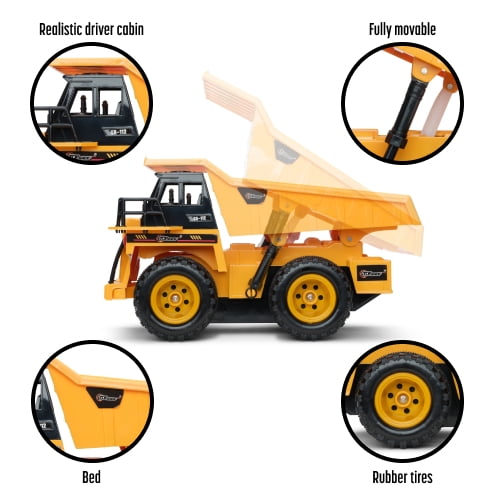 Buy Dollar Deal Top Race Remote Control Construction Dump Truck Toy