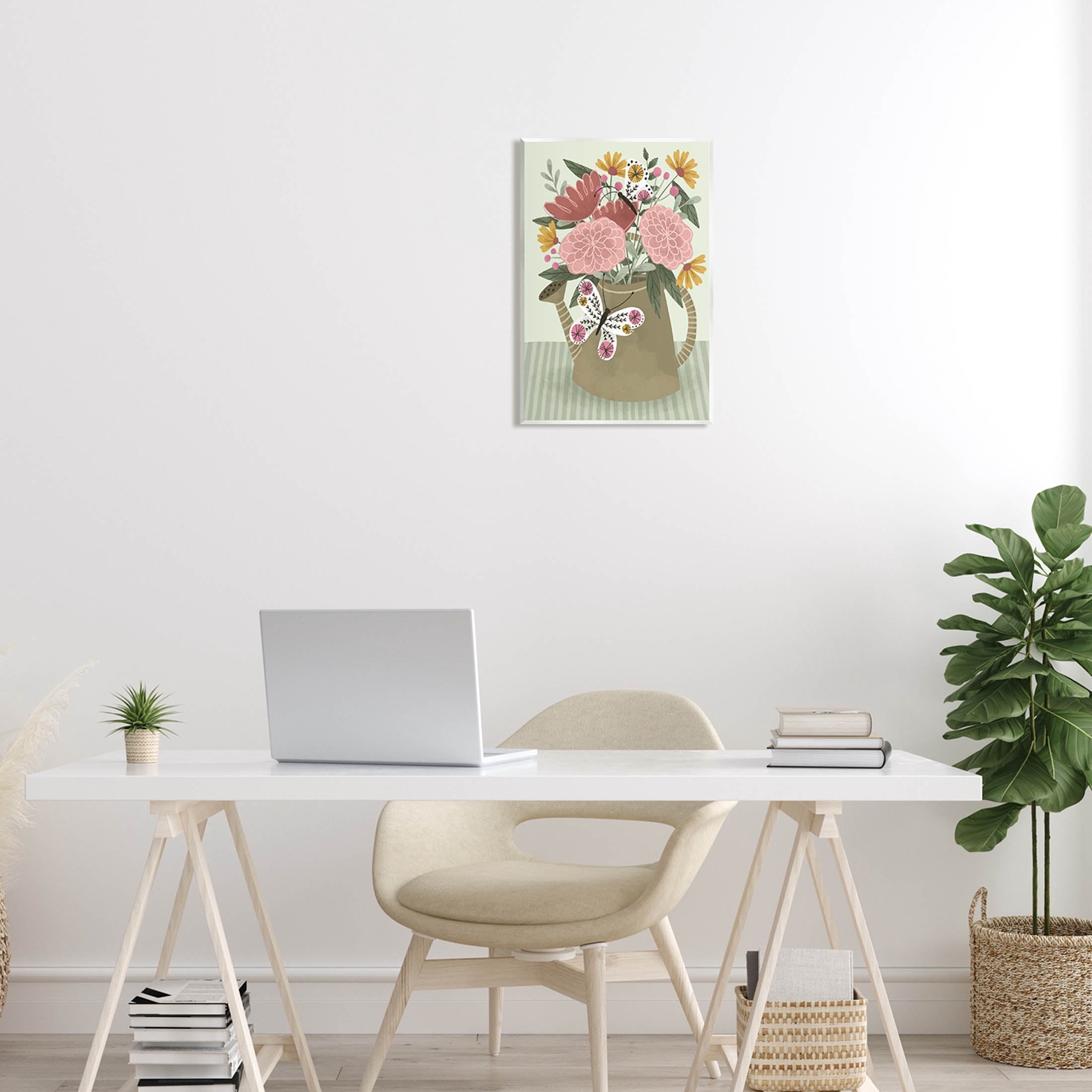 Mixed Dahlia Gardening Bouquet Botanical & Floral Graphic Art Unframed Art Print Wall Art