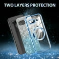 thumbnail image 2 of Casetego For Google Pixel 9A Case,Compatible with MagSafe,Clear Magnetic Glitter Gradient Sparkle Luxury Plated Soft TPU Bumper Full Camera Lens Protector,Blue, 2 of 7