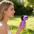 thumbnail image 4 of Electroplated Handheld Misting Fan USB Rechargeable Portable Mini Fan Silent Strong Wind Personal Cooling for Travel Outdoor by PALIFEUR, 4 of 7