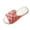 Wine, variant on Womens Slides Pink Checkered Plaid Fuzzy Slippers Open Toe House Shoes Soft Fluffy Plush Slip-On Indoor Outdoor Anti-Slip Sole Spa Bedroom Loungewear Cute Aesthetic Gift
