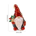 thumbnail image 4 of Christmas Brooch Pins Santa Brooch Crystal Enamel Pin Lovely Christmas Jewelry Gift for Xmases Holiday Party Celebration, 4 of 8