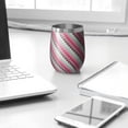 thumbnail image 3 of Modern 12oz Stainless Steel Insulated Wine Tumbler with Lid and Straw – Double Wall Vacuum Mug for Hot & Cold Drinks, 304 Steel Interior, Sweat-Free Design, 3 of 5