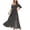 Black womens dresses, variant on Usmixi Formal Dresses for Women Short Sleeve Square Neck Striped Print Summer Maxi Dresses Beach Holiday Elastic Waist Slit Party Dress Red XL Up to 65% off
