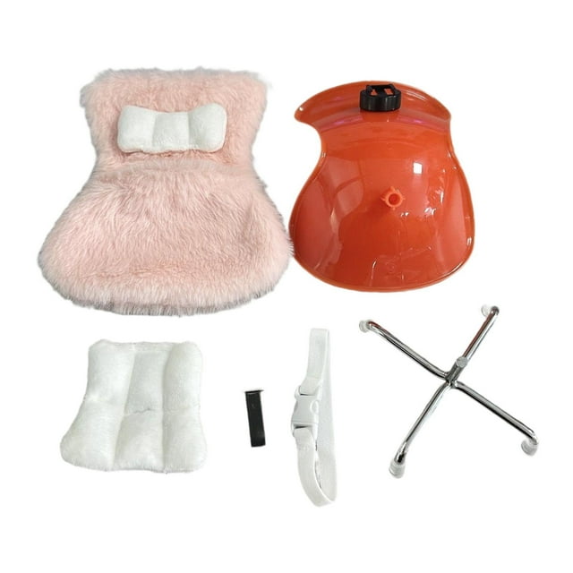 Muebles para sillas de muñecas, juguetes en miniatura hechos a mano para muñecas de 8 pulgadas, regalos de Halloween, regalos de cumpleaños, regalos Rosa