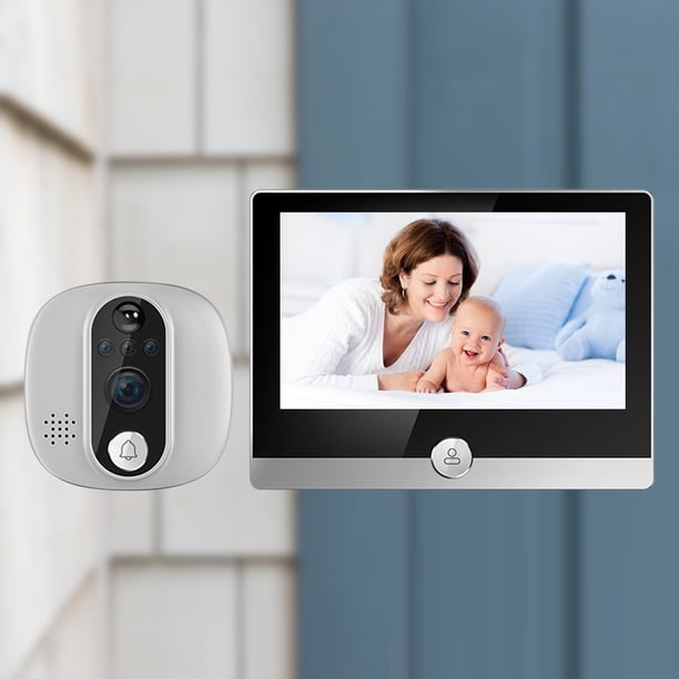 PIR Detección de movimiento 2.4G WiFi Tuya Mirilla Cámara Timbre inalámbrico Smart Home