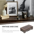 thumbnail image 3 of Eease Wood Retro Style Vase Stand Small Wooden Carving Antique Display Rack Home Supply, 3 of 10