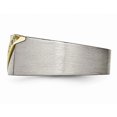 thumbnail image 3 of Mens Titanium Brushed Diamond Wedding Band Ring 1/5 Carat (ctw), 3 of 5