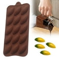 thumbnail image 2 of Placa rectangular de silicona Runskmd. Barra de silicona grande y gruesa, rellena de chocolate rectangular., 2 of 8