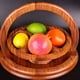 thumbnail image 1 of de Fruta Tallado en Madera Hecho A Mano Cesta de Fruta de Madera Cesta Plegable de Fruta Cestas Plegables para Pan y Nueces, 1 Rejillas, 1 of 5