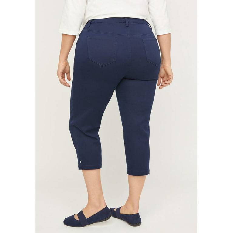 Catherines Women's Plus Size Sateen Stretch Pant
