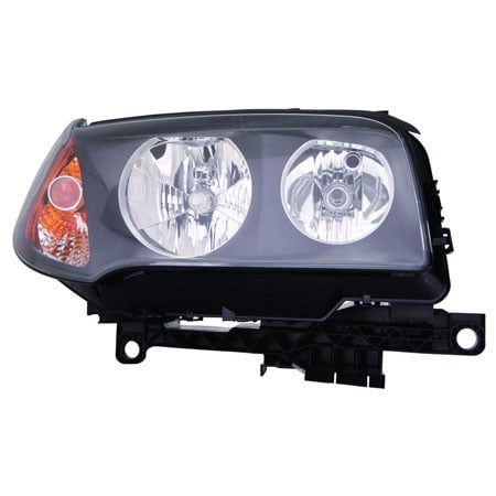 CarLights360: For 2004 2005 2006 BMW X3 Head Light Assembly Passenger Side w/Bulbs (Black ...
