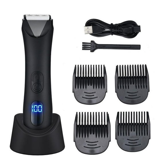 YUANOU Electric Manscaping Pubic Hair Trimmer Waterproof Groin Ball Body Shaver for Men