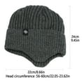 thumbnail image 3 of BRDFRL Reversible Knit 100% Alpaca Wool Beanie - Soft, Warm & Thick Woolen Hat Cap, 3 of 3