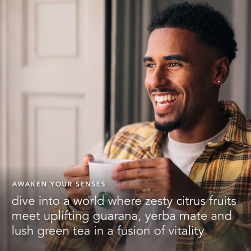 Pukka Herbs Organic Citrus with Yerba Mate Green Tea Bags 20's, British Import (Pack of 3)