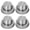 Silver, variant on Shisuyan Stainless Steel Mason Jar Shaker Lids for Protection Use Silver Color Four Pieces Pint Size