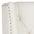 thumbnail image 3 of SAFAVIEH London Retro Winged Tufted Headboard with Flat Nail Heads, Twin, Cream, 3 of 4