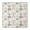 White Boho Bohemia, variant on Yellow Floral and Petal Pattern Square Fitted Tablecloth with Elastic Edge,Square Table Cover,Washable Elastic Table Cover for Home Kitchen Party Decor 34"x34"
